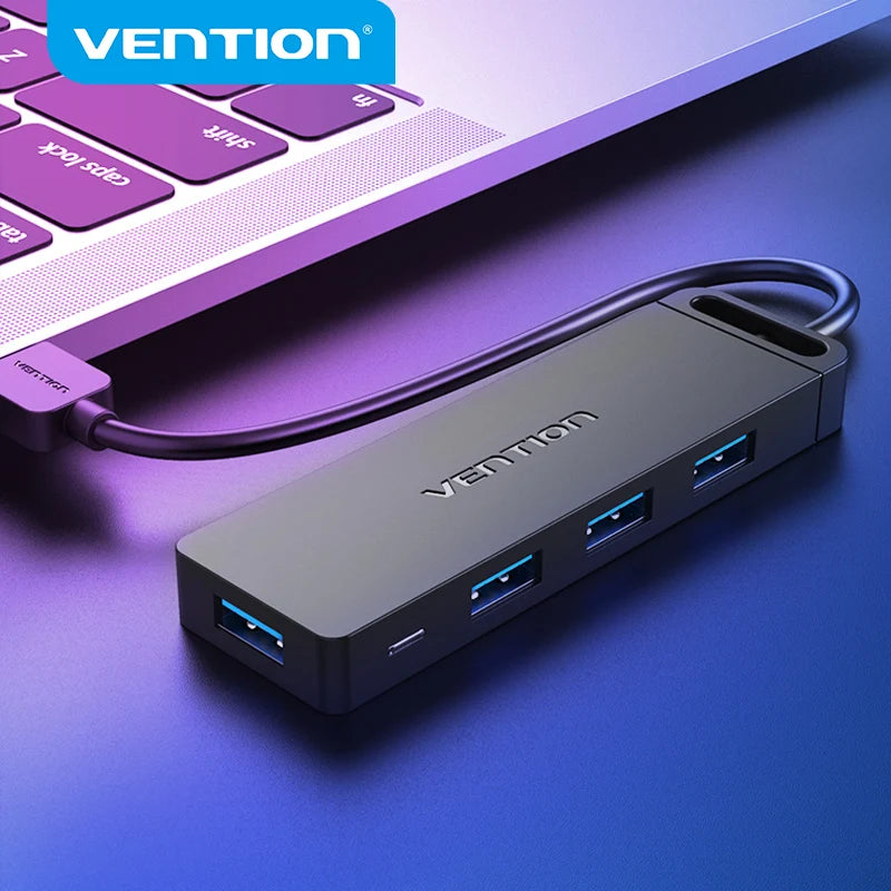 HUB USB 3.0 HUB USB 2.0 ADAPTATEUR MULTI-USB RÉPARTITEUR 4 PORTS HAUTE VITESSE AVEC PORT DE CHARGE MICRO USB