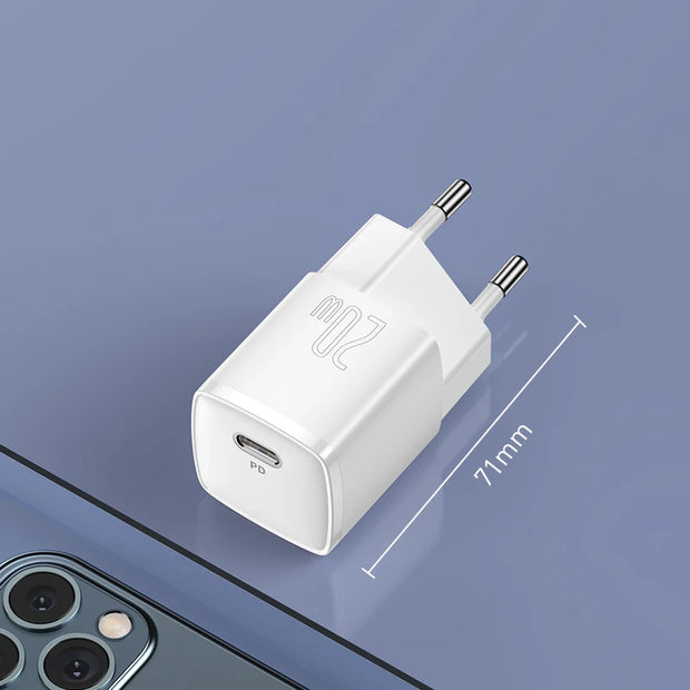 BASEUS CHARGEUR USB TYPE C 20W PD CHARGE RAPIDE