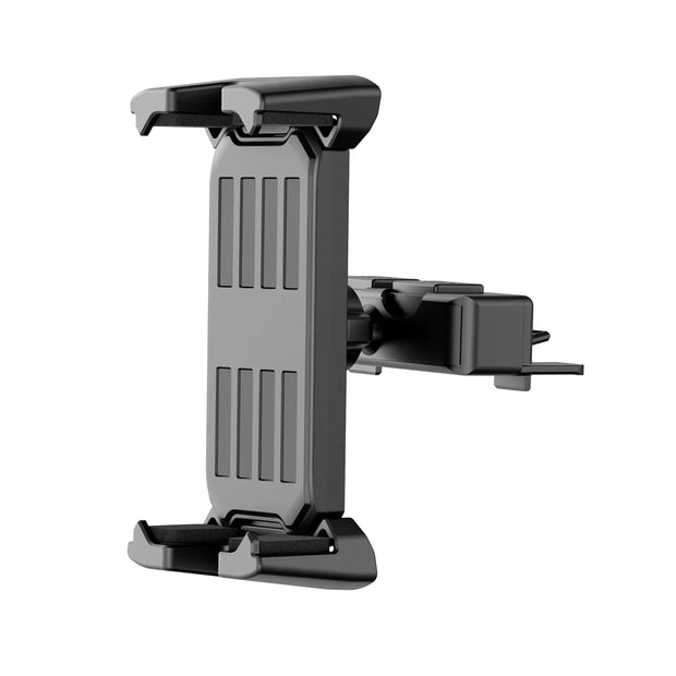 SUPPORT UNIVERSEL POUR TABLETTE DE VOITURE AVEC FIXATION SUR FENTE CD – SUPPORT AJUSTABLE POUR IPAD PRO/AIR/MINI