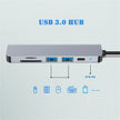 DOCK 6 EN 1 USB 3.0 HDMI-COMPATIBLE HUB USB-C TYPE C 3.0 SPLITTER