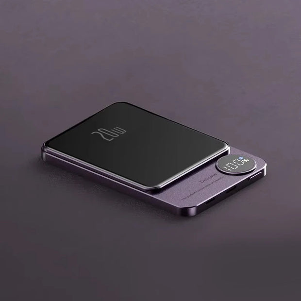 BATTERIE EXTERNE MAGNÉTIQUE MAGSAFE EN ALLIAGE 10000MAH
