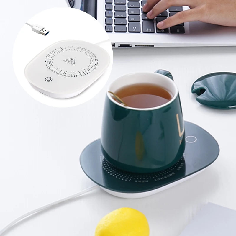 Electric Heated Coffee Mug Heating Coaster for Home Office