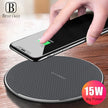 STATION DE CHARGE SANS FIL 15W TAPIS DE CHARGE RAPIDE EN MÉTAL