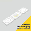 STATION DE CHARGE SANS FIL MAGNÉTIQUE 3 EN 1 POUR IPHONE APPLE WATCH AIRPODS