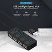 HUB USB 2.0 MULTI-USB RÉPARTITEUR 4 PORTS EXTENSEUR POUR CLÉS USB POUR ORDINATEUR PORTABLE ET PC