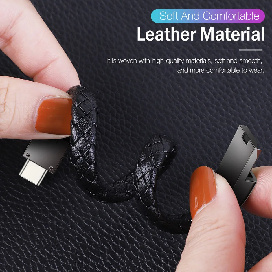 BRACELET PORTABLE CÂBLE DE CHARGE RAPIDE USB MICRO TYPE-C LIGNE DE DONNÉES