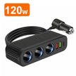 ADAPTATEUR CHARGE RAPIDE VOITURE 9 EN 1 AVEC 3 PRISES PD INDÉPENDANTES ET RÉPARTITEUR D’ALLUME-CIGARE