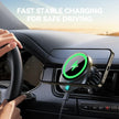 SUPPORT DE TÉLÉPHONE POUR VOITURE AVEC CHARGE SANS FIL 15W MONTURE MAGNÉTIQUE CHARGEUR DE VOITURE POUR GRILLE D’AÉRATION