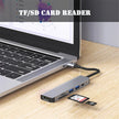 DOCK 6 EN 1 USB 3.0 HDMI-COMPATIBLE HUB USB-C TYPE C 3.0 SPLITTER