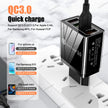 CHARGEUR MURAL 4 PORTS USB RAPIDE POUR TÉLÉPHONE – ADAPTATEUR D’ALIMENTATION