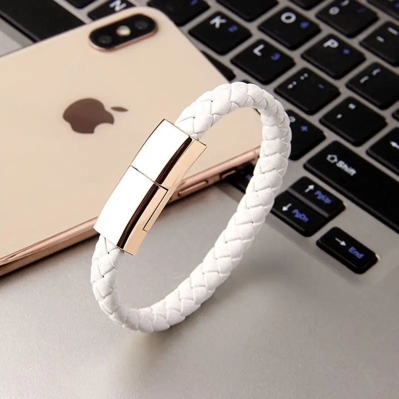BRACELET PORTABLE CÂBLE DE CHARGE RAPIDE USB MICRO TYPE-C LIGNE DE DONNÉES