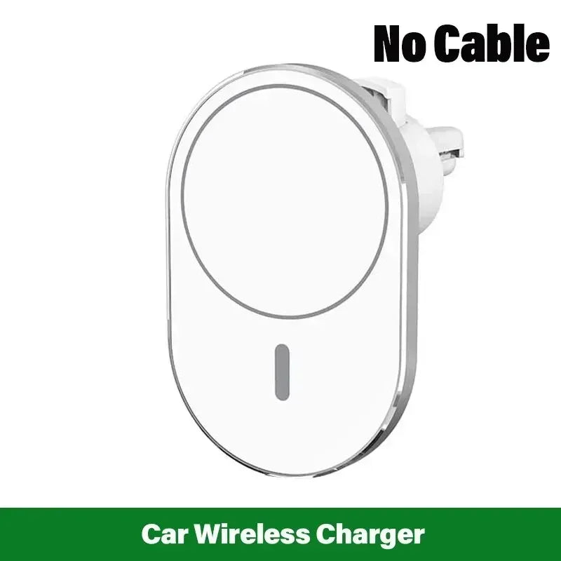 CHARGEUR SANS FIL MAGNÉTIQUE POUR VOITURE MAGSAFE POUR TÉLÉPHONE PORTABLE SUPPORT DE TÉLÉPHONE POUR GRILLE D’AÉRATION