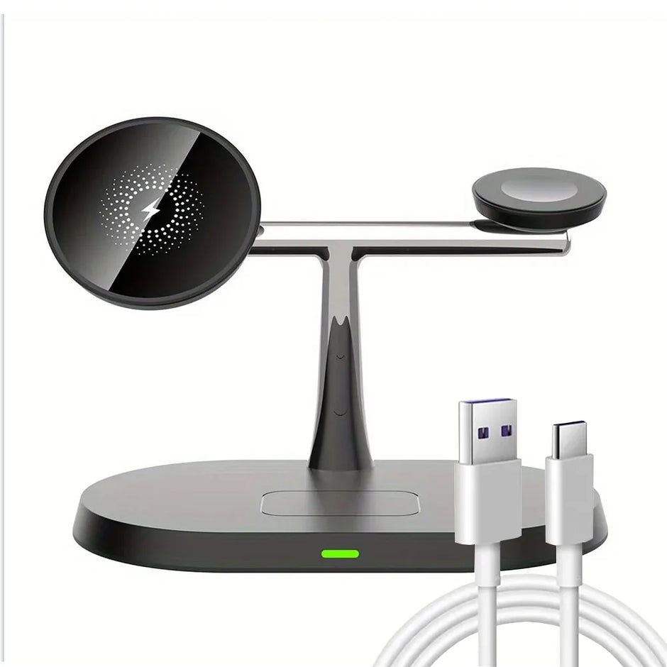 SUPPORT DE CHARGEUR SANS FIL MAGNÉTIQUE 3 EN 1