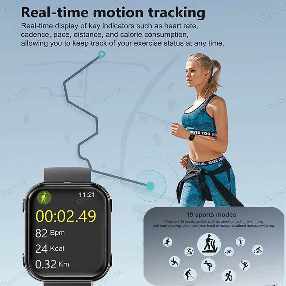 MONTRE CONNECTÉE 2 EN 1 AVEC ÉCOUTEURS BLUETOOTH ET SURVEILLANCE DE LA SANTÉ