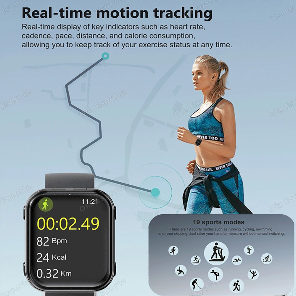 MONTRE CONNECTÉE 2 EN 1 AVEC ÉCOUTEURS BLUETOOTH ET SURVEILLANCE DE LA SANTÉ