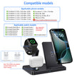 SUPPORT DE CHARGEUR SANS FIL 3 EN 1 STATION DE CHARGE RAPIDE