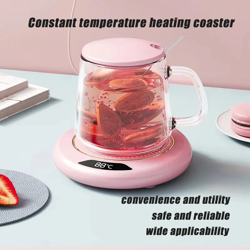 Thermostatic Heating Coaster USB Home Heating Cup Coaster