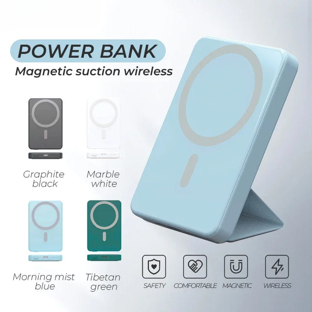 BANQUE D’ÉNERGIE MAGNÉTIQUE 10000MAH POUR APPLE BATTERIE EXTERNE PLIABLE