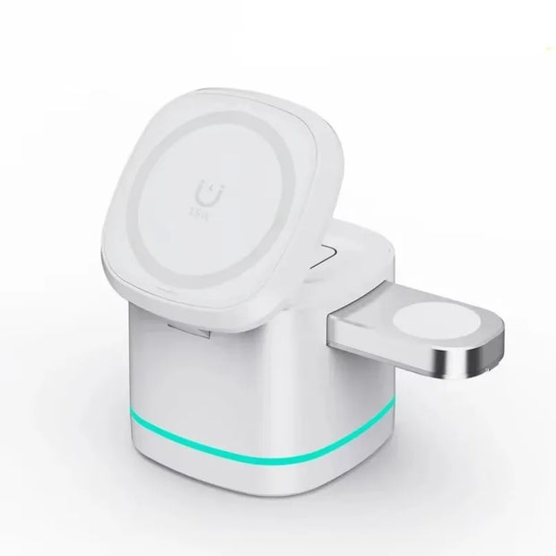 SUPPORT DE CHARGE SANS FIL MAGNÉTIQUE 3 EN 1 POUR MAGSAFE STATION DE CHARGE RAPIDE