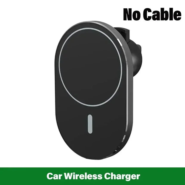 CHARGEUR SANS FIL MAGNÉTIQUE POUR VOITURE MAGSAFE POUR TÉLÉPHONE PORTABLE SUPPORT DE TÉLÉPHONE POUR GRILLE D’AÉRATION