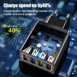CHARGEUR MURAL 4 PORTS USB RAPIDE POUR TÉLÉPHONE – ADAPTATEUR D’ALIMENTATION