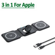 STATION DE CHARGE SANS FIL MAGNÉTIQUE 3 EN 1 POUR IPHONE APPLE WATCH AIRPODS