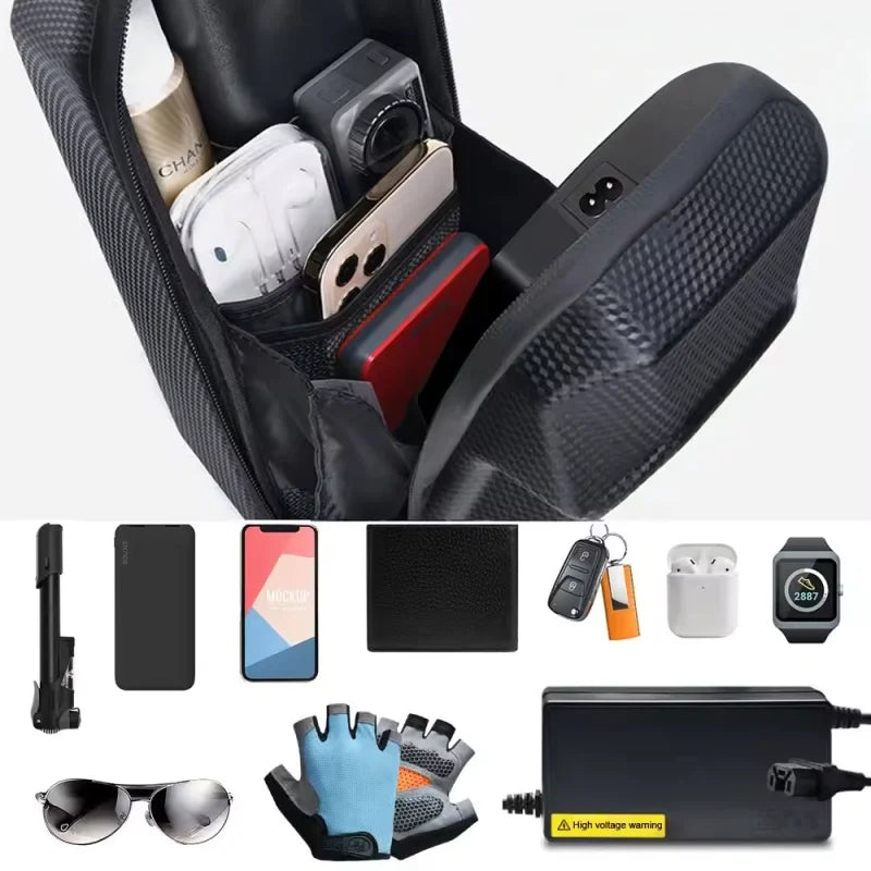 SAC POUR TROTTINETTE ÉLECTRIQUE ACCESSOIRES SAC AVANT PIÈCES POUR VÉLO IMPERMÉABLE