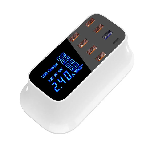 TÊTE DE CHARGE RAPIDE USB MULTI-PORT QC POUR TÉLÉPHONE MOBILE