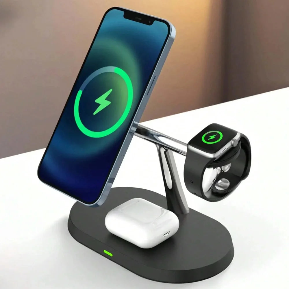 SUPPORT DE CHARGEUR SANS FIL MAGNÉTIQUE 3 EN 1
