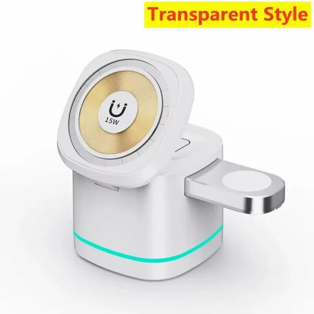 SUPPORT DE CHARGE SANS FIL MAGNÉTIQUE 3 EN 1 POUR MAGSAFE STATION DE CHARGE RAPIDE