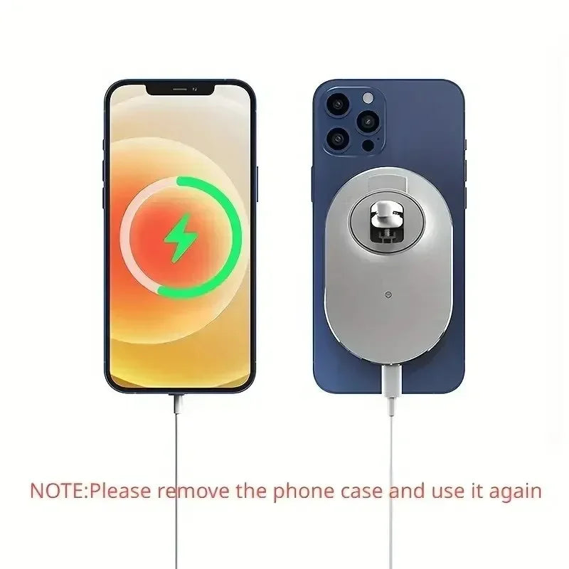 CHARGEUR SANS FIL MAGNÉTIQUE POUR VOITURE MAGSAFE POUR TÉLÉPHONE PORTABLE SUPPORT DE TÉLÉPHONE POUR GRILLE D’AÉRATION