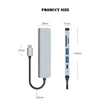 DOCK 6 EN 1 USB 3.0 HDMI-COMPATIBLE HUB USB-C TYPE C 3.0 SPLITTER