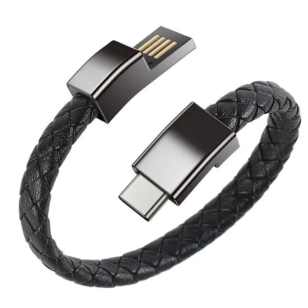 BRACELET PORTABLE CÂBLE DE CHARGE RAPIDE USB MICRO TYPE-C LIGNE DE DONNÉES