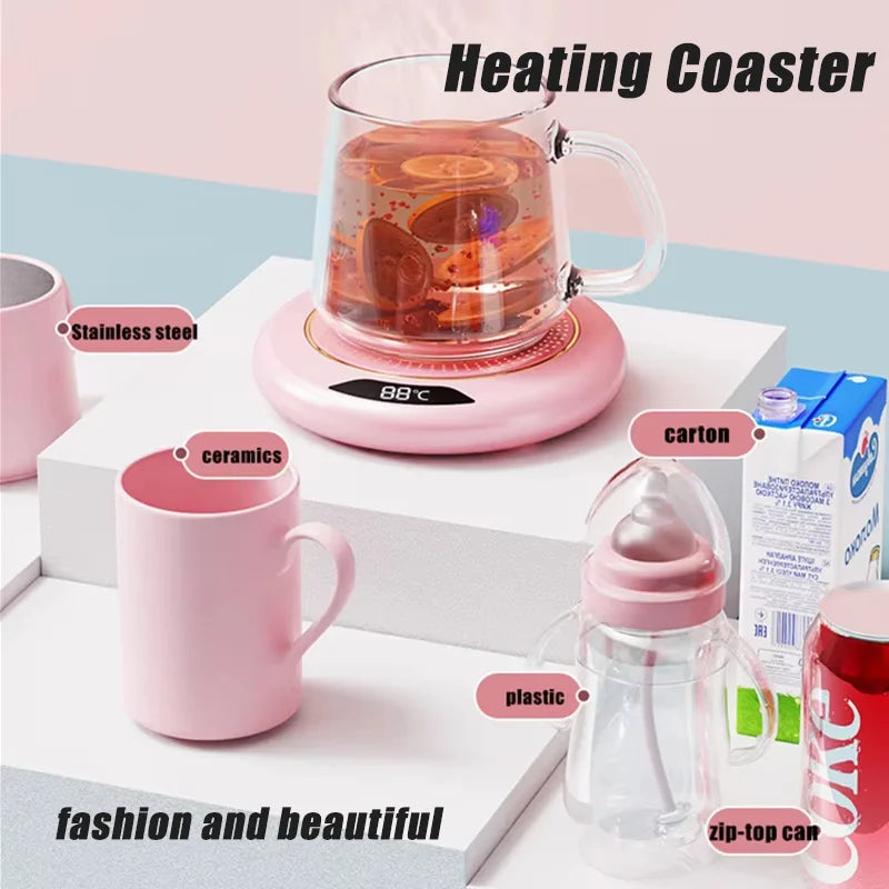 Thermostatic Heating Coaster USB Home Heating Cup Coaster