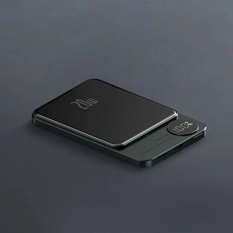 BATTERIE EXTERNE MAGNÉTIQUE MAGSAFE EN ALLIAGE 10000MAH