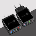 CHARGEUR USB QUICK CHARGE 3.0 ADAPTATEUR 4 PORTS