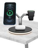 CHARGEUR SANS FIL 3 EN 1 AVEC CHARGEMENT OFFICIEL MAGSAFE 15 W