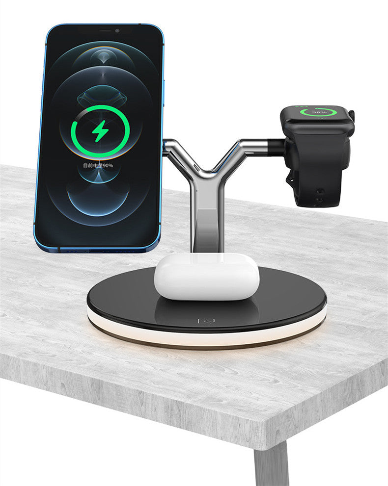 CHARGEUR SANS FIL 3 EN 1 AVEC CHARGEMENT OFFICIEL MAGSAFE 15 W