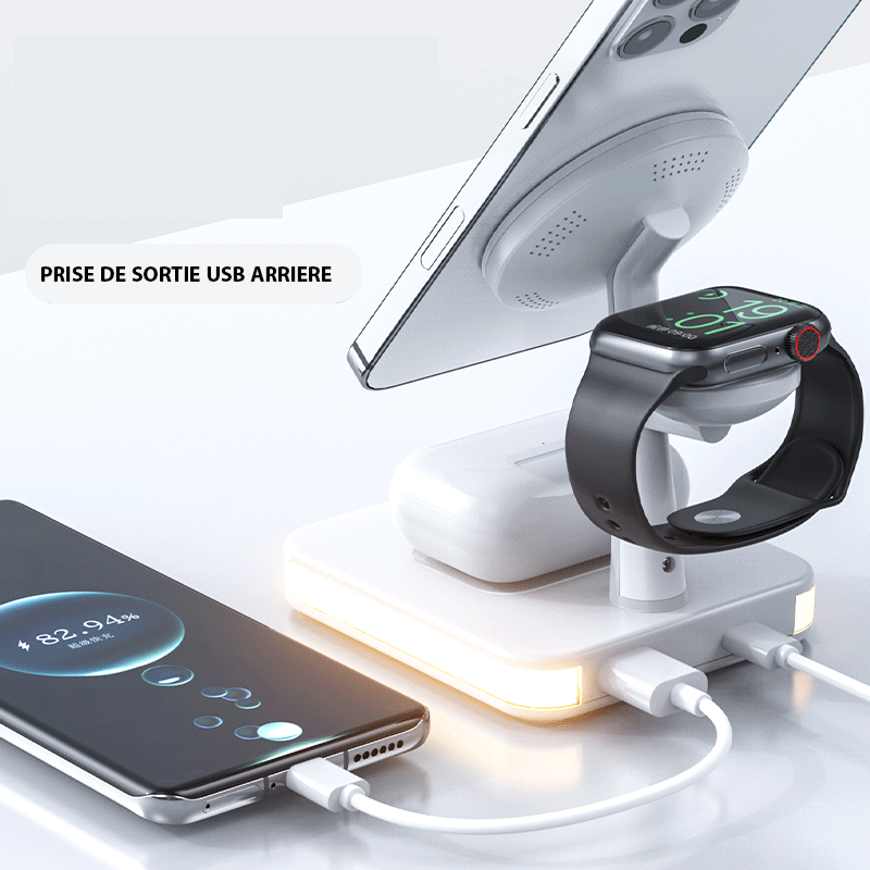 4 IN 1 MAGNETIC WIRELESS CHARGER STAND APPLE