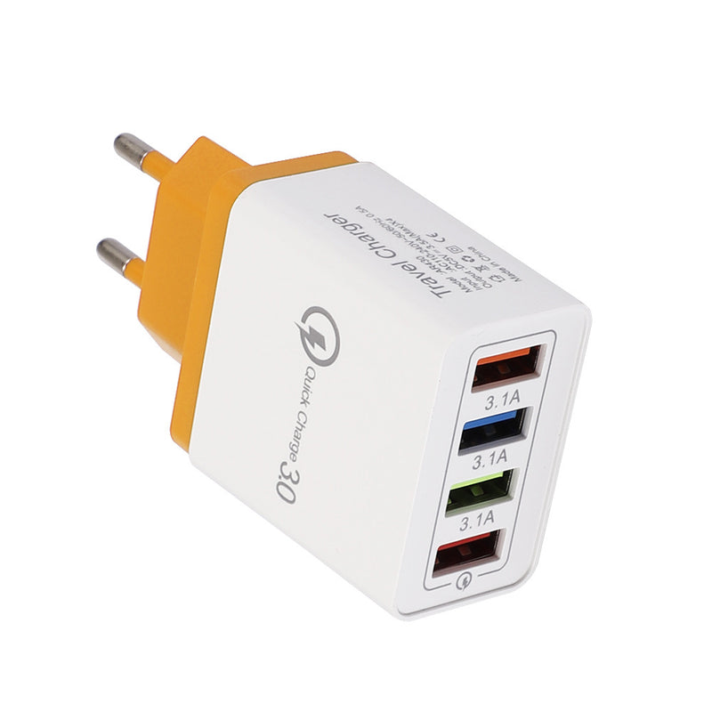 CHARGEUR USB QUICK CHARGE 3.0 ADAPTATEUR 4 PORTS