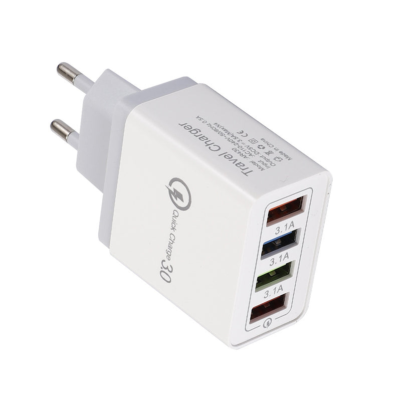 CHARGEUR USB QUICK CHARGE 3.0 ADAPTATEUR 4 PORTS