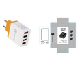 CHARGEUR USB QUICK CHARGE 3.0 ADAPTATEUR 4 PORTS