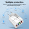 CHARGEUR USB QUICK CHARGE 3.0 ADAPTATEUR 4 PORTS