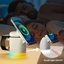MAGNETIC CHARGEUR SANS FIL 3 EN 1 LUMIÈRE AMBIANTE RGB