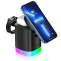 MAGNETIC CHARGEUR SANS FIL 3 EN 1 LUMIÈRE AMBIANTE RGB