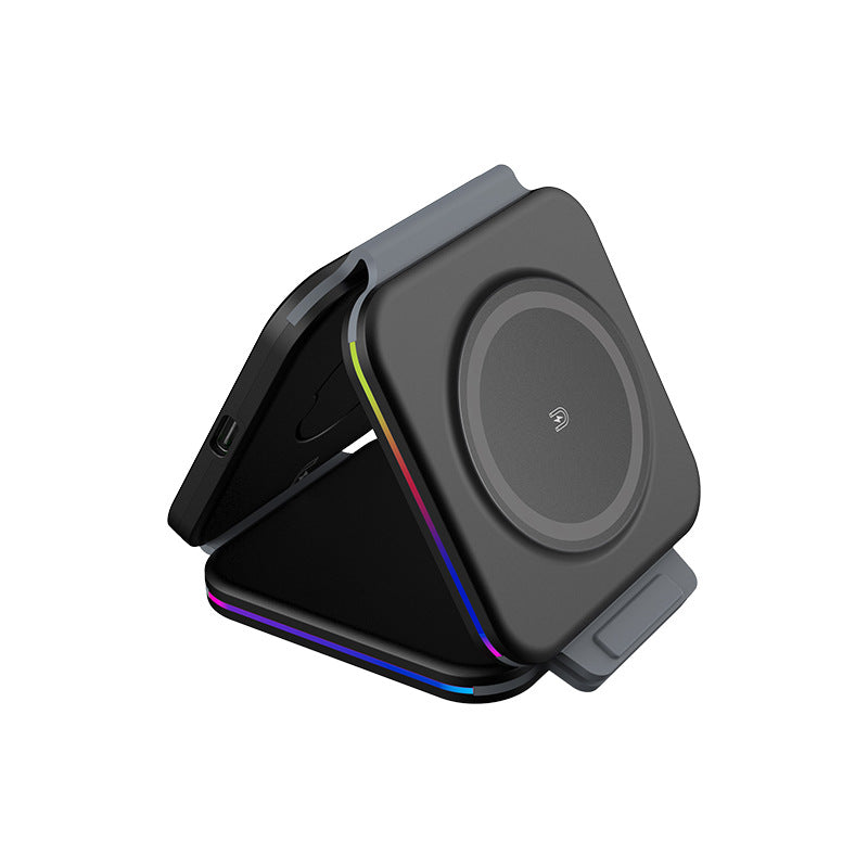 CHARGEUR SANS FIL MULTIFONCTION MOBI 3-EN-1 15W STAND