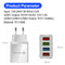 CHARGEUR USB QUICK CHARGE 3.0 ADAPTATEUR 4 PORTS