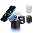 MAGNETIC CHARGEUR SANS FIL 3 EN 1 LUMIÈRE AMBIANTE RGB