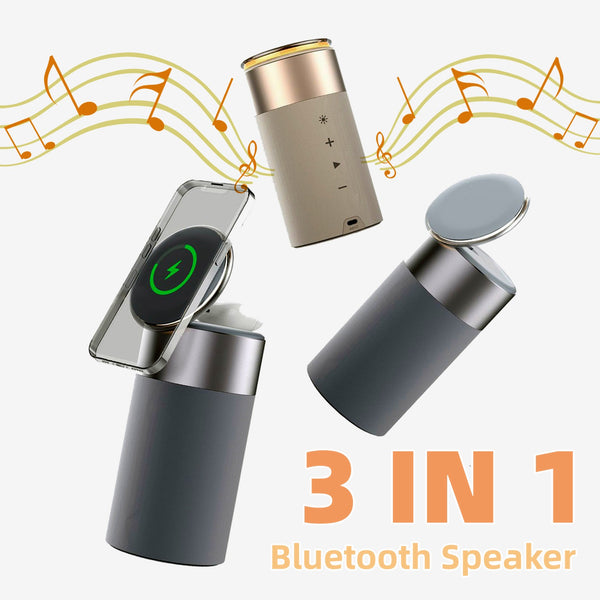 CHARGEUR SANS FIL MULTIFONCTION 3 EN 1 BLUETOOTH PORTABLE